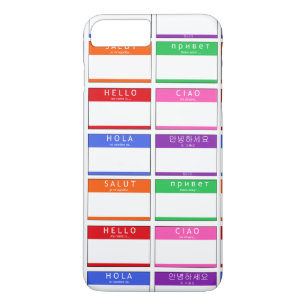 Colorful Name Tag Hallo Mijn naam is Hola Ciao Sal Case-Mate iPhone Case