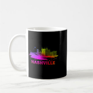 Colorful Nashville Cityscape Souvenir - Nashville Koffiemok
