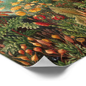 Colorful Natuur Wild Forest Illustration Poster (Hoek)