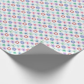 Colorful Nautical Pattern Cadeaupapier (Hoek)