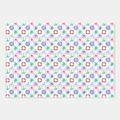 Colorful Nautical Pattern Inpakpapier Vel (Voorkant 2)