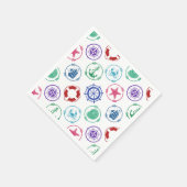 Colorful Nautical Pattern Servet (Hoek)