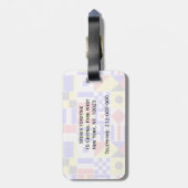 Colorful Nautical Signal Flagpatroon Bagagelabel (Achterkant verticaal)