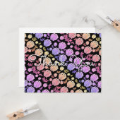 Colorful Nautical Zee Shell Pattern Dank u Kaart (Voorkant / Achterkant in situ)