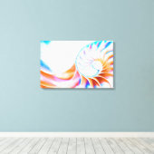 Colorful Nautilus Canvas Afdruk (Insitu (Houten vloer))