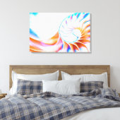 Colorful Nautilus Canvas Afdruk (Insitu (Slaapkamer))