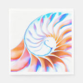 Colorful Nautilus Servetten (Voorkant)