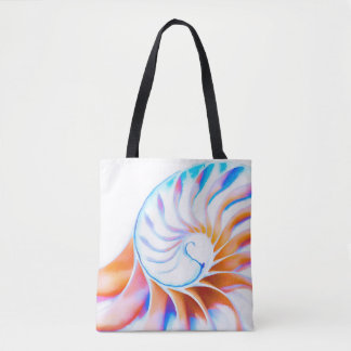 Colorful Nautilus Tote Bag