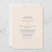 Colorful Navy & Beige Pampas Wedding Kaart (Voorkant)