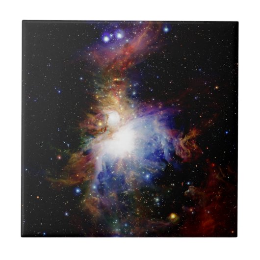 Colorful Nebula Tegeltje (Voorkant)