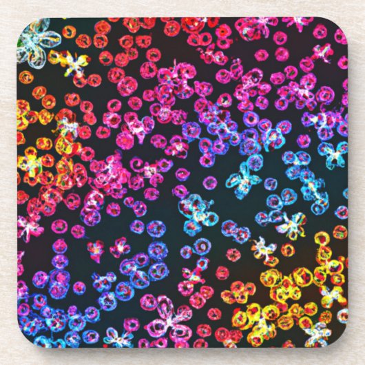 Colorful Neon Art-ontwerp, Nu kopen Bier Onderzetter (Voorkant)