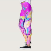 Colorful Neon Butterflies Leggings (Links)