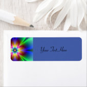 Colorful Neon Daisy Etiket (Insitu)