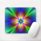 Colorful Neon Daisy Muismat (Met muis)