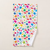 Colorful Neon Drug Patroon Bad Handdoek (Handdoek)