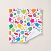 Colorful Neon Drug Patroon Bad Handdoek (Wasdoekje)