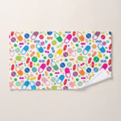 Colorful Neon Drug Patroon Bad Handdoek (Handdoek)
