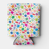 Colorful Neon Drug Patroon Blikjeskoeler (Voorkant)