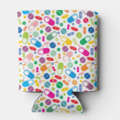 Colorful Neon Drug Patroon Blikjeskoeler (Achterkant)