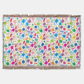 Colorful Neon Drug Patroon Deken (Voorkant)