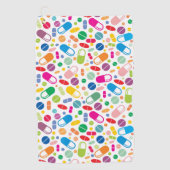 Colorful Neon Drug Patroon Golfhanddoek (Voorkant)