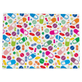 Colorful Neon Drug Patroon Groot Cadeauzakje (Achterkant)