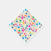 Colorful Neon Drug Patroon Servet (Hoek)