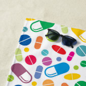 Colorful Neon Drug Patroon Strandlaken (In situ)