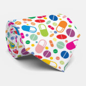 Colorful Neon Drug Patroon Stropdas (Opgerold)