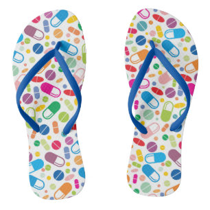 Colorful Neon Drug Patroon Teenslippers