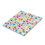 Colorful Neon Drug Patroon Tegeltje (Zijkant)