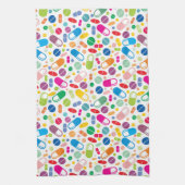 Colorful Neon Drug Patroon Theedoek (Verticaal)