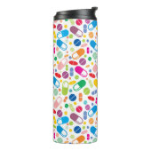Colorful Neon Drug Patroon Thermosbeker (Gedraaid links)