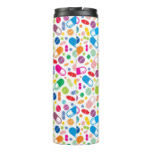 Colorful Neon Drug Patroon Thermosbeker (Achterkant)