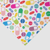 Colorful Neon Drug Patroon Tissuepapier (Detail)