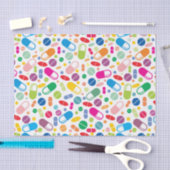 Colorful Neon Drug Patroon Tissuepapier (Craft)