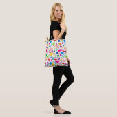 Colorful Neon Drug Patroon Tote Bag (Op model)