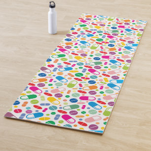 Colorful Neon Drug Patroon Yogamat