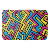 Colorful Neon Graffiti Street Art Patroon Badmat (Voorkant)