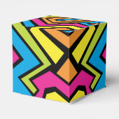 Colorful Neon Graffiti Street Art Patroon Bedankdoosjes (Achterkant)