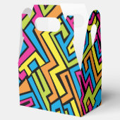 Colorful Neon Graffiti Street Art Patroon Bedankdoosjes (Geopend)