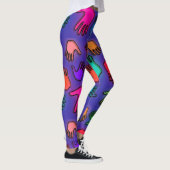 Colorful Neon Hands Leggings (Rechts)