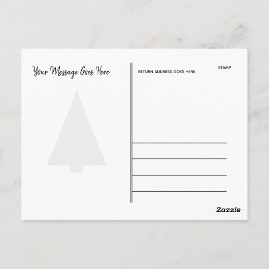 Colorful Neon kerstBriefkaart HAMbWG Briefkaart (Achterkant)