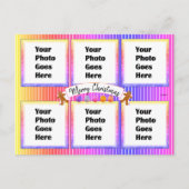 Colorful Neon kerstBriefkaart HAMbWG Briefkaart (Voorkant)