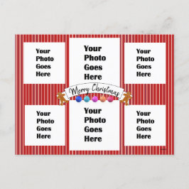 Colorful Neon kerstBriefkaart HAMbWG Briefkaart