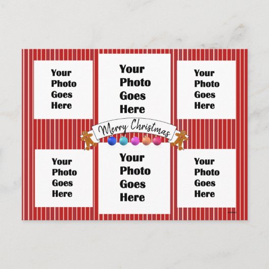 Colorful Neon kerstBriefkaart HAMbWG Briefkaart (Voorkant)