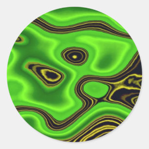 Colorful Neon lichtgloeilamp oceaan Ronde Sticker