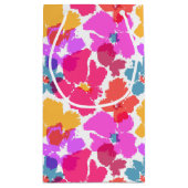 Colorful Neon Modern Flower Pattern Klein Cadeauzakje (Achterkant)