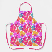 Colorful Neon Modern Flower Pattern Schort (Voorkant)
