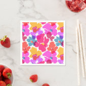 Colorful Neon Modern Flower Pattern Servet (Insitu)